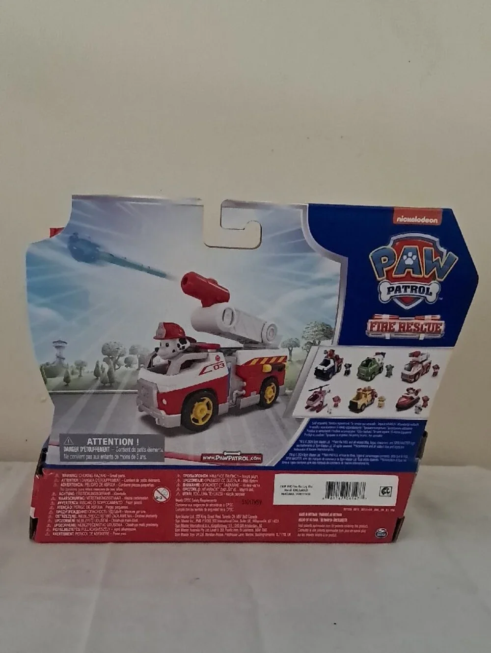 Paw Patrol Red and White Marshall Fire Rescue Truck